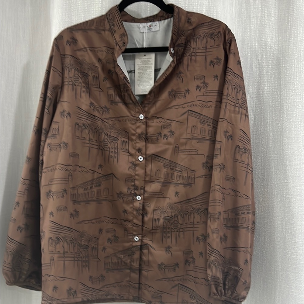 Brown Patterned Men's Shirt